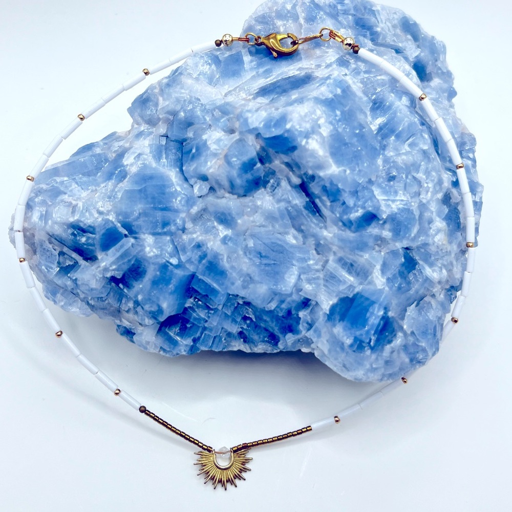 Herkimer diamond necklace